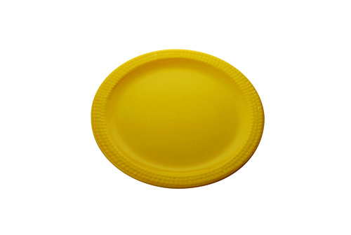 Engraved Series - Cardboard 11 Inch Yellow, Full Print Disposable Paper Plate