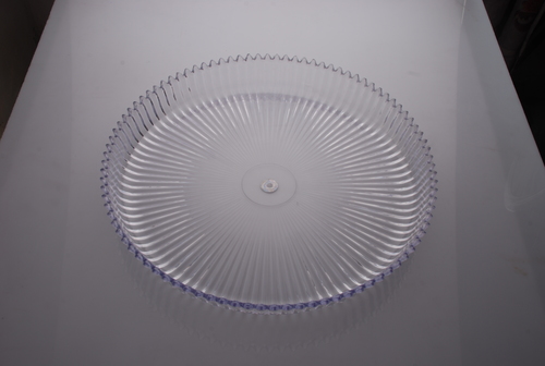 Display Platters - Acrylic 13" Clear, FDA Compliant, Lightweight, Durable, Easy Cleaning