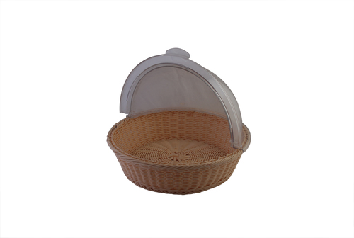 ROUND BASKET WITH ROLLTOP COVER