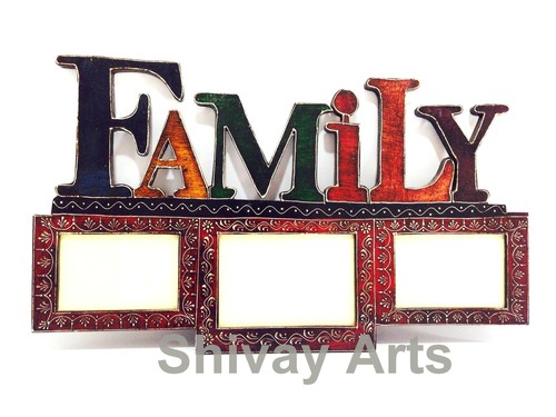 Wooden Family Photo Frame