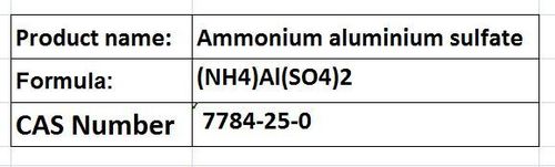 Ammonium aluminium sulfate