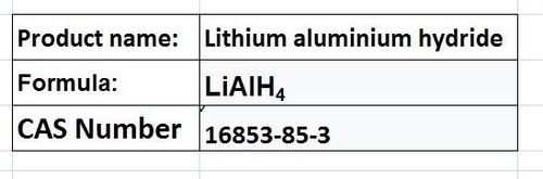 Lithium Aluminium Hydride - White Crystalline Solid LiAlH4 | Strong Versatile Reducing Agent for Ester Acid Amide Reduction