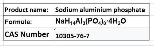 Sodium Aluminium Phosphate - White NaHââAlâ(POâ)âÂ·4HâO >99% Purity | Acid for Baking Food Additive Water Soluble