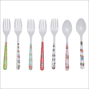 Baby Spoon - Plastic, 12x3cm | White, BPA Free, Dishwasher Safe, Durable, Easy Grip, Lightweight, Fun Designs, Soft Edges, Textured Handle