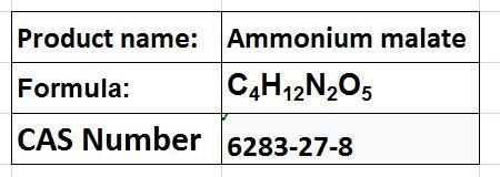 Ammonium malate