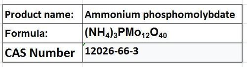 Ammonium phosphomolybdate