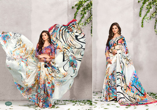 White Bollywood Sarees