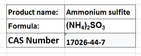 Ammonium sulfite
