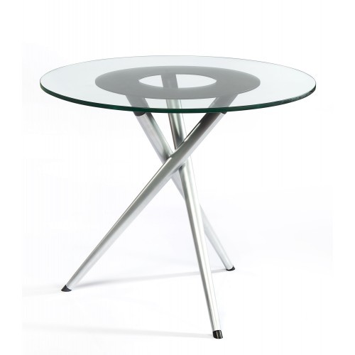 MS silver Glass Table