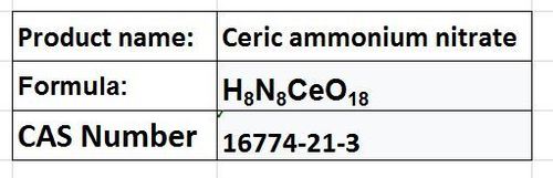 Ceric ammonium nitrate