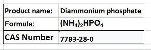 Diammonium Phosphate - White Crystalline Solid, High Solubility | Effective Fertilizer, Fire Retardant, Yeast Nutrient