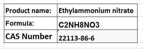 Ethylammonium Nitrate - Colorless Liquid CAS 22113-86-6 | Conductive Solvent Electrochemical Electrolyte Odorless 99% Purity