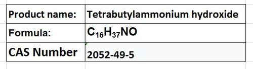 Tetrabutylammonium Hydroxide - Colorless Liquid 98% Purity | Strong Base Lipophilic Salts Phase-Transfer Catalysis