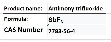 Antimony trifluoride