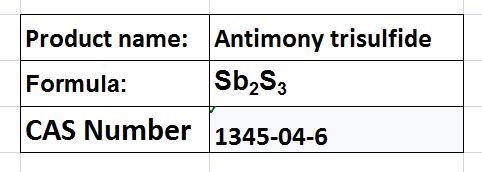 Antimony trisulfide
