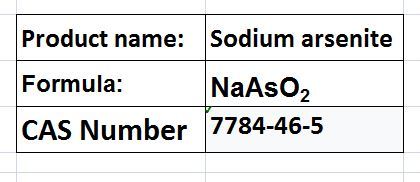 Sodium arsenite