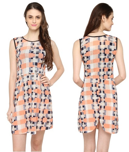 Bedazzle Women's Peplum Multicolor Dress