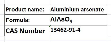 Arsenates