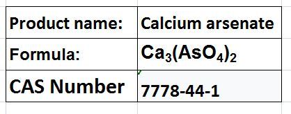 Arsenates