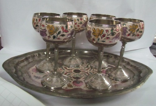Antique Brass Wine Sets