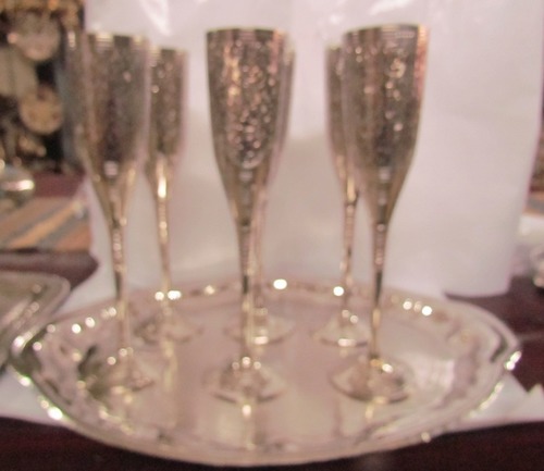 Brass Wine Sets - Varying Sizes, Polished Finish | Elegant Design, Durable, Vintage Style, Smooth Finish