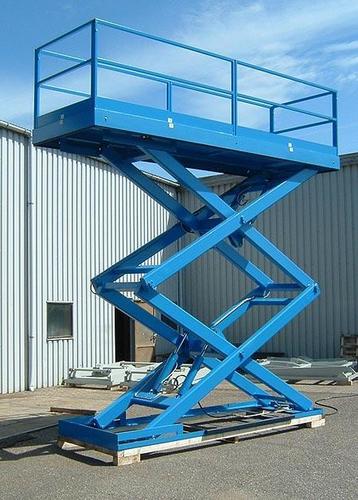 Hydraulic Electric Blue Color Scissor Lift