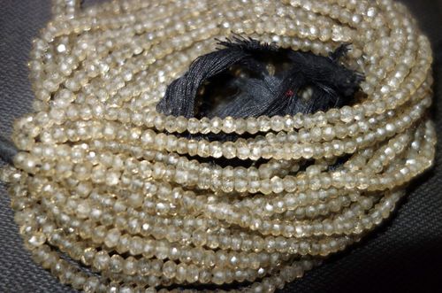 Round Brilliant Cut Faceted Rondelle