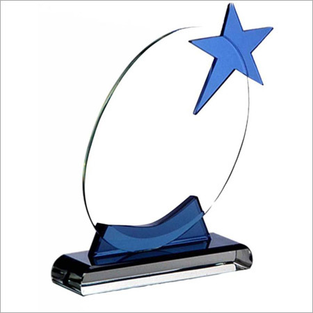Oval Crystal Star Award