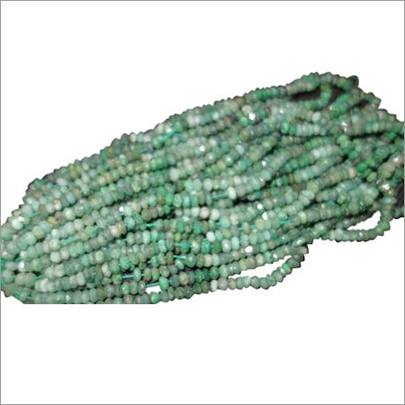 Emerald Facetedrondelle