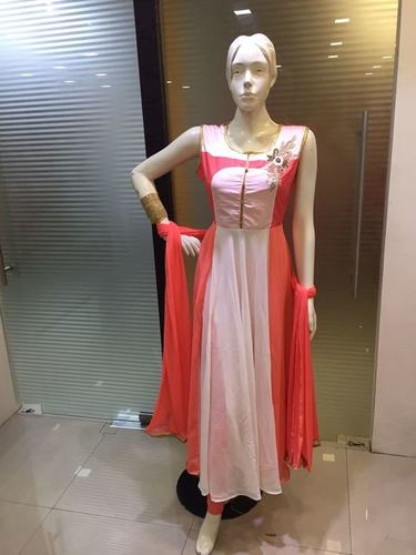 Ghera Salwar Suits - Silk Cotton, Varied Sizes, Peach | Embroidery, Elegant Design, Comfortable Fit, Stylish Look, Perfect Stitching