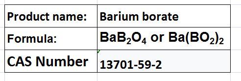 Barium borate