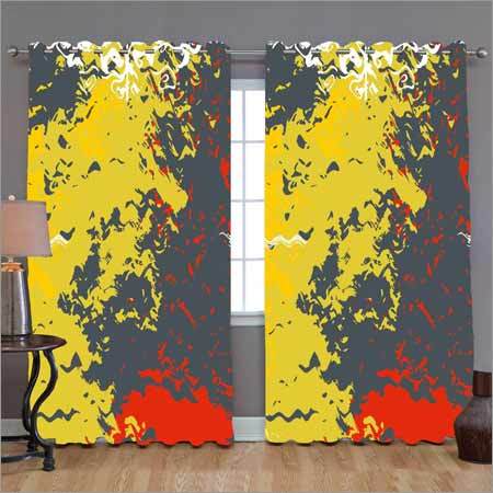 Cotton Canvas Printed Curtain