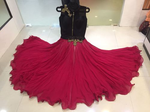 Lehenga Salwar Suits - Georgette, 50 Inches, Maroon | Elegant Design, Intricate Embroidery, Comfortable Fit