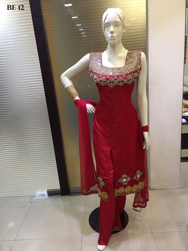 Straight Cut Embroidered Salwar Suits