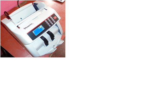 Currency Counting Machine - Plastic/metal Construction, Up To 190x85 Mm Note Size, Gray Color | Fast Counting 700 Notes/min, Uv & Magnetic Detection, Voice Error Alerts