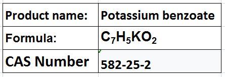 Potassium Benzoate - White Powder, 25kg Bags, Cas 582-25-2 | Food Grade Preservative, Antimicrobial, Water Soluble