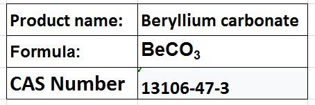 Beryllium carbonate