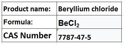 Beryllium Compounds