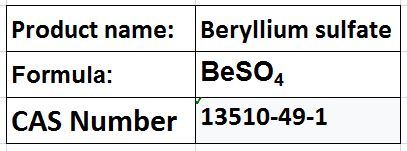 Beryllium Compounds