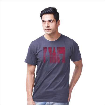 Round Neck Half Sleeve Dark Shade of Blue T-Shirt