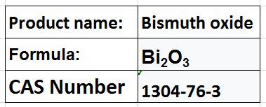 Bismuth oxide
