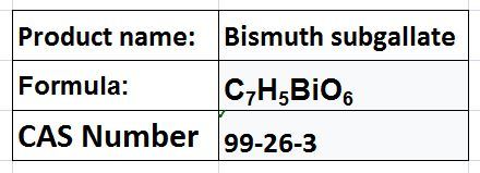 Bismuth Subgallate - Pharmaceutical Grade Powder, Water Soluble | Odor Control, Deodorizes Flatulence And Stools, Deodorant Use