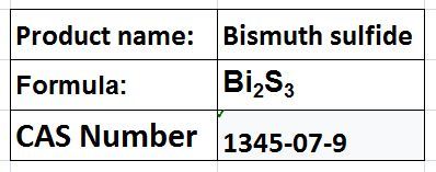 Bismuth sulfide