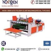 Semi-auto Folder Gluer Machine (special Type Box) Box Size: 1500 X 1100 Mm