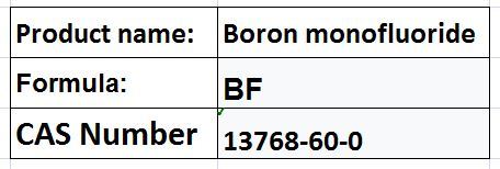 Boron monofluoride