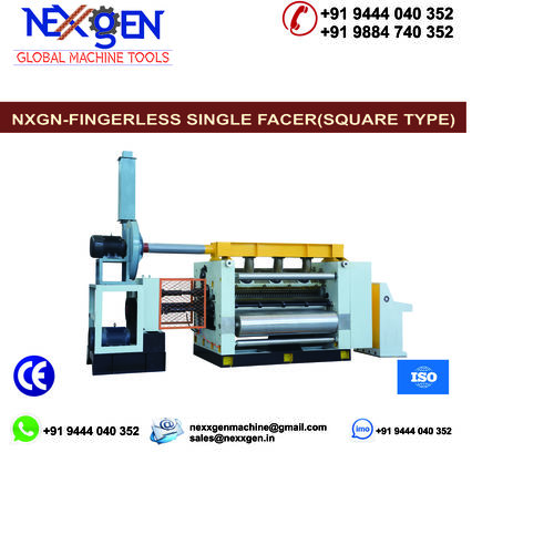 Vacuum Fingerless Single Facer Corrugation Machine(Square Type) Dimension(L*W*H): 1400 X 1600 X 1800 Mm Millimeter (Mm)