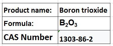 Boron trioxide