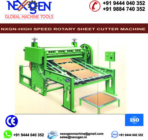 Green High Speed Rotary Sheet Cutter Machine