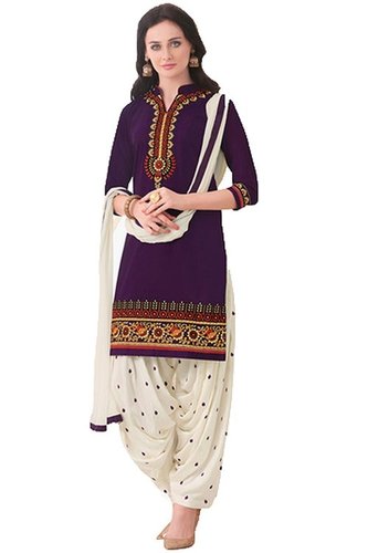 PRINTED PATIALA SALWAR SUITS - Poly Cotton Top & Bottom 2.25 Mtr, Chiffon Dupatta 2 Mtr | Printed, Stylish, Comfortable, Traditional