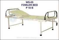 Semi Fowler Bed - Made Of Crca Sheet, 81"x35.5"x22" Dimensions | Stainless Steel Side Rails, Adjustable Iv Road, 100mm Revolving Castors